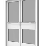 25T Door - Pair - Midrail - Closed - Interior 25T Door - Pair - Midrail - Closed - Interior