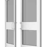25T Door - Pair - Midrail - Open - Exterior 25T Door - Pair - Midrail - Open - Exterior