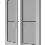 35T Door - Pair - No Midrail - Exterior Open 35T Door - Pair - No Midrail - Exterior Open